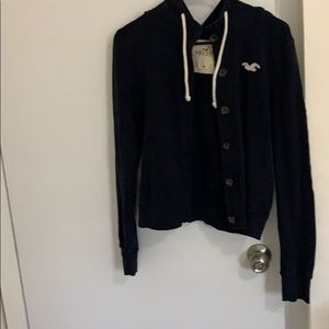 Dark blue hollister hoodie